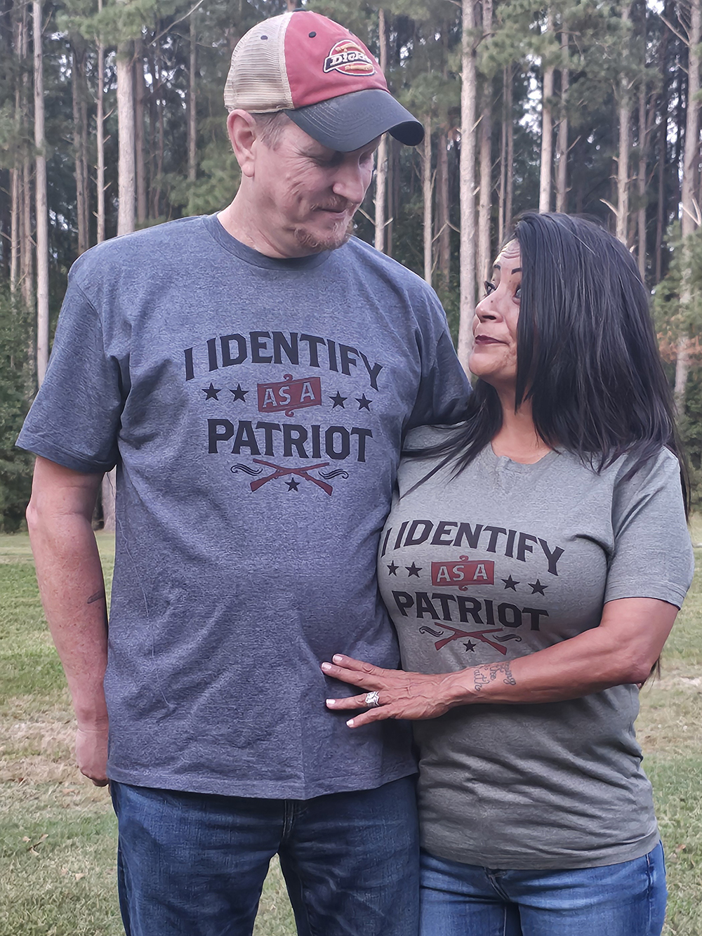 Carl owner of Gear for Patriots and his wife